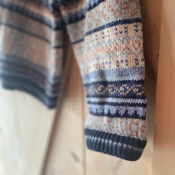 Vintage Erika & co collared button up patterned knitted sweater large - Picture 4 of 5